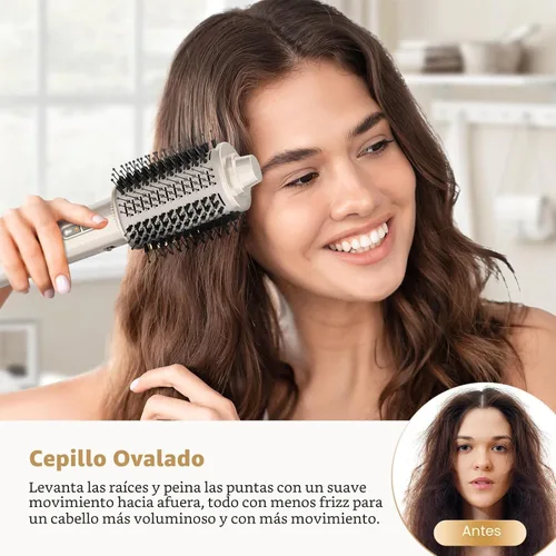Vista 6 de 7MAGIC Estilizador de aire caliente 7 en 1, cepillo secador de pelo con rizadores de envoltura automática, secador de pelo de alta velocidad
