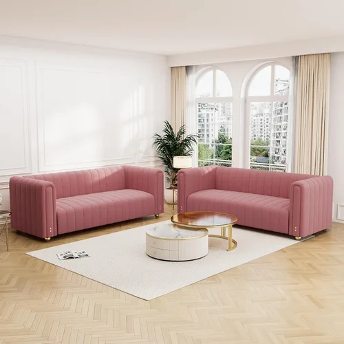 Vista 11 de Sofá capitonado Chesterfield de terciopelo tapizado de 81 pulgadas de ancho, 3 plazas, cómodo sofá para sala de estar, dormitorio, oficina Negro