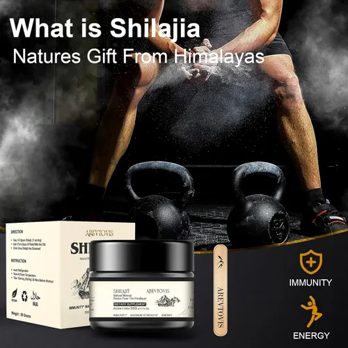 Vista 6 de Shilajit Pure Himalayan Organic-600mg Himalayan Shilajit Resin with Fulvic Acid and 85+ Trace Minerals Complex-High Potency for Energy-Immune