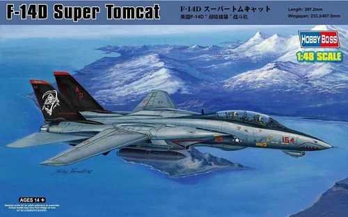 Hobby Boss Kit de construcción de modelo de avión F-14D Tomcat