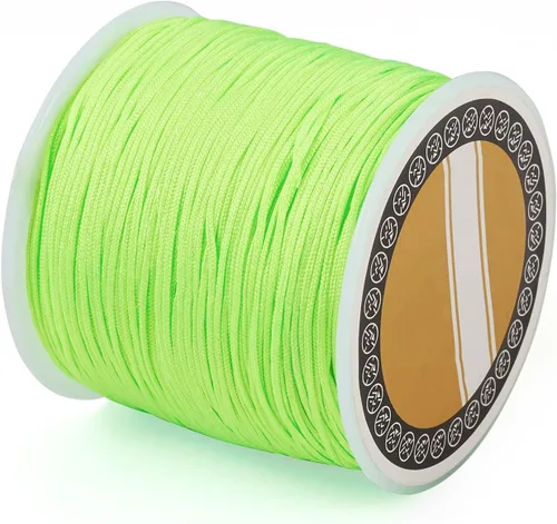 Vista 21 de Cheris - Cuerda de nailon para cuentas de 0.031 in, 328.1 ft, color negro, cuerda de macramé para hacer joyas, suministros de envoltura Kumihimo
