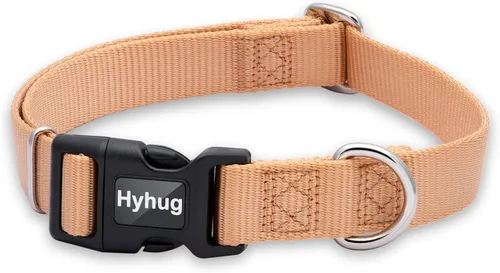 Vista 12 de Hyhug Pets - Collar clásico para perros de la colección regular de color sólido (S, negro) Durable nylon, adjustable fit for growing pups. Great