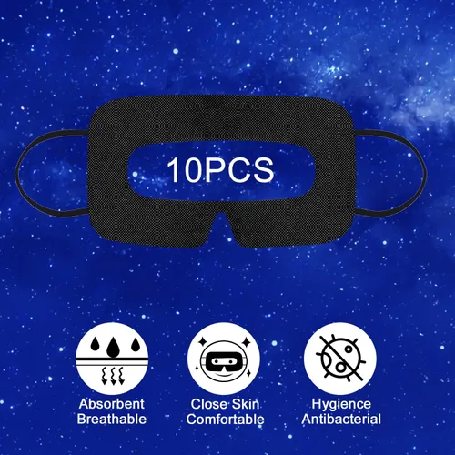 Vista 29 de VR Accessories for Oculus Quest 2, Silicone Face Cover/Controller Grip Cover/VR Shell Cover/Lens Cover/10PCS Disposable Eye Cover are Included in VR
