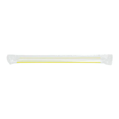 Vista 7 de Karat Pajitas Boba de 7.5 pulgadas (0.39 pulgadas de diámetro), envueltas individualmente, transparentes con rayas mixtas