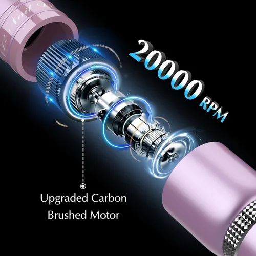 Vista 3 de Feebeezod Electric Nail File, Nail Drills for Acrylic Nails Professional Gel Nail Kit Portable Efile Nail Drill with LED Display, Nail Drill Machine