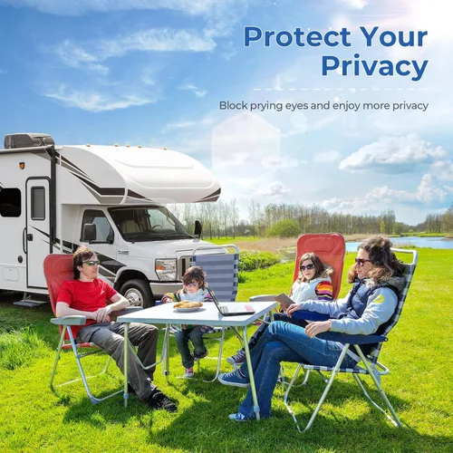 Vista 7 de BougeRV Cubierta de nieve para parabrisas de autocaravana para clase C, Ford E450 1997-2024, cubierta de parabrisas para hielo y nieve, cubierta