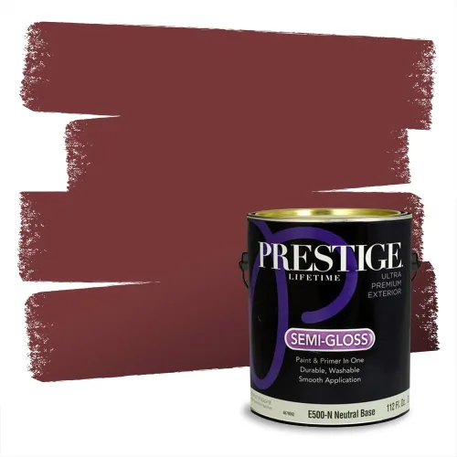 Vista 745 de Prestige Paints Pintura exterior e imprimación en uno, 1 galón, plano, coincidencia comparable de Valspar* Amber Rose*