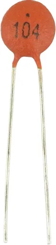 Vista 2 de 25pcs 100nF 0.1uF 104 50V +-20% M Condensadores de disco de cerámica DIP de bajo voltaje