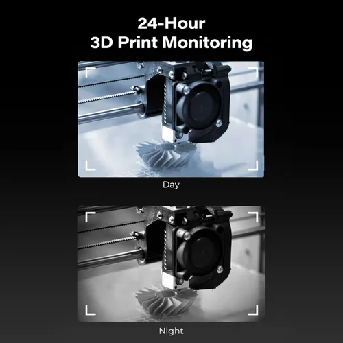 Vista 6 de Creality Nebula - Kit de cámara HD USB 3D para impresora con visión nocturna, monitoreo de 24 horas, detección de espagueti, filmación de lapso