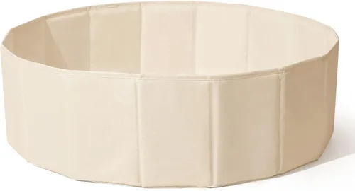 Vista 9 de Pisos de bolas beige de 31 pulgadas para niños pequeños, perros, gatos, tienda de campaña de juego para niños, corralitos de bolas plegables