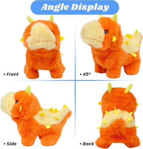 Vista 10 de Hopearl - Juguete de peluche electrónico interactivo de conejo con orejas LED, sonidos y movimientos; camina, se menea e ilumina las orejas, mueve