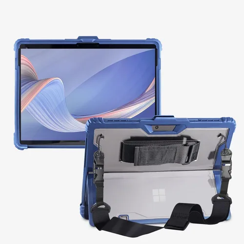 Vista 10 de AOAO Funda para Microsoft Surface Go 4/Surface Go 3/Surface Go 2/Surface Go con correa para el hombro, correa de mano, soporte para lápiz