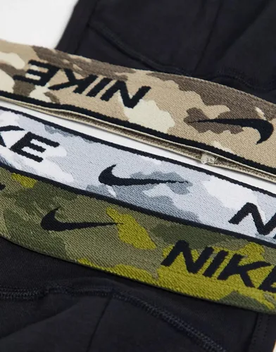 Vista 2 de Nike Paquete de 3 correas elásticas Dri-FIT de algodón esencial para hombre