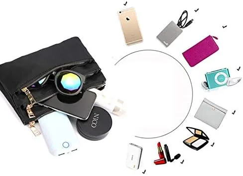 Vista 2 de Bolso bandolera pequeño de nailon para Samsung Galaxy S21 S20 FE S23 Ultra S22 Plus S21+ S20+ Note 20 Ultra A14 A54 Google Pixel 6a 7 6 5 Moto G 5G