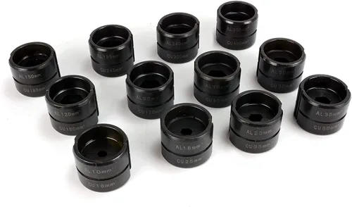 Vista 2 de TEMCo TH0034 - Crimpadora hidráulica, 4 ga-750 mcm, para terminales de baterías eléctricas, cables de alambre