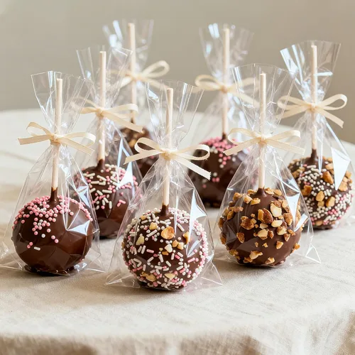 Vista 6 de Yotelab Bolsas para tartas, bolsas de celofán transparente de 3 x 5 pulgadas con lazos giratorios, 100