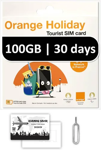 Vista 11 de Orange Holiday Europe Prepaid Sim 20GB Internet Data 30 días de uso Se permite la conexión de datos 30 minutos y 200 SMS de Europa a cualquier