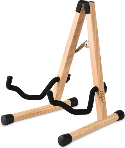 Vista 11 de SNIGJAT Soporte de Guitarra de Madera, Soporte de Guitarra Acústica con Espuma Acolchada, Soporte de Guitarra Eléctrica Clásica, Soporte