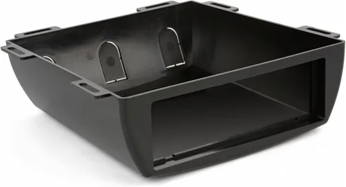 Scosche UDEB - Recinto de instalación universal para radio DIN para debajo del tablero o en la parte superior, kit de instalación estéreo para
