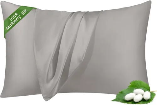 Vista 17 de THXSILK Funda de almohada de seda de morera 100 % natural para cabello y piel, grado 6A, 1 paquete, fundas de almohada de seda de morera con cierre