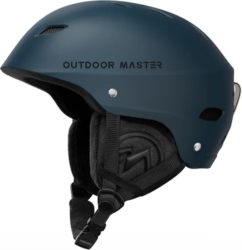 Vista 19 de OutdoorMaster Kelvin - Casco de esquí y snowboard para hombres, mujeres y jóvenes Gris