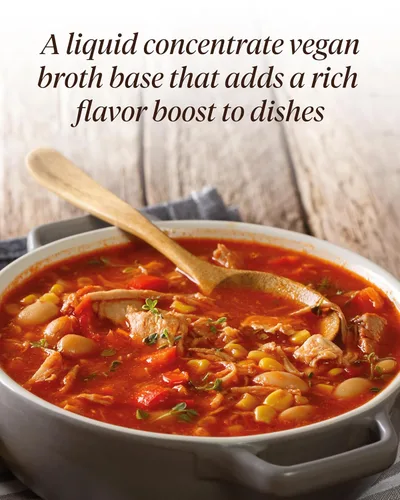 Vista 12 de YONDU Concentrado de caldo sin pollo: base líquida de caldo para caldo instantáneo, caldo de sopa, sabor a pollo a base de plantas, vegano, sin