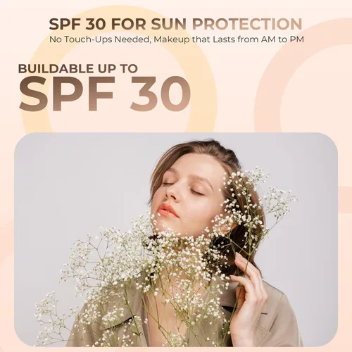 Vista 7 de Kit básico con juego de 6 brochas y juego de bases de maquillaje mineral, piel mate.