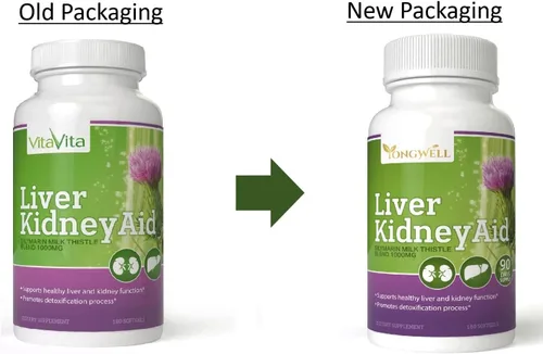 Vista 3 de Liver Kidney Aid, Herbal Based Ingredients Supports Liver and Kidney Health, 90 Days Supply (180 Softgels)