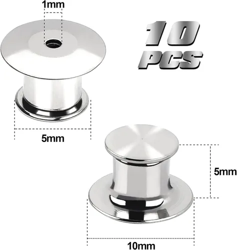 Vista 2 de 10 Piezas de Cierres de Pin de Metal con Soportes de Bloqueo