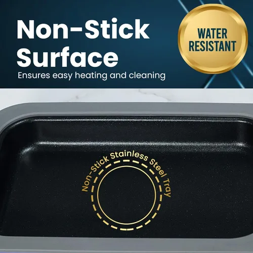 Vista 4 de Hot Bento PLUS - Lonchera autocalentable Calentador de alimentos de calentamiento rápido, funciona con batería y CA, fácil de limpiar, portátil