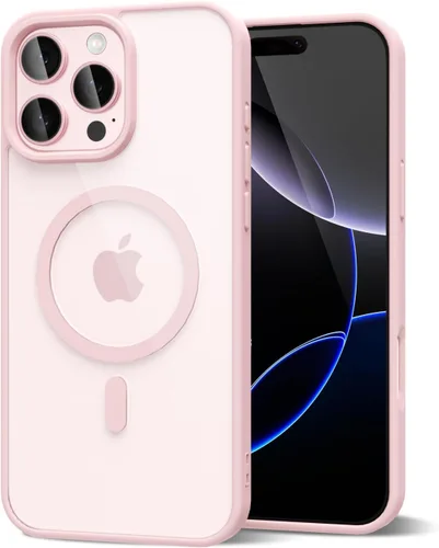 Vista 81 de oakxco Funda magnética transparente compatible con Magsafe, delgada, transparente, no amarillea, híbrida de silicona suave y cubierta protectora