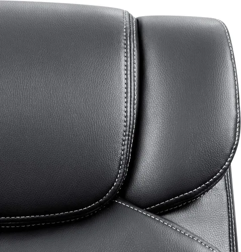 Vista 7 de Furmax - Silla ejecutiva giratoria de oficina para escritorio, con reposabrazos, espalda media, acolchado ergonómico de cuero, con soporte lumbar