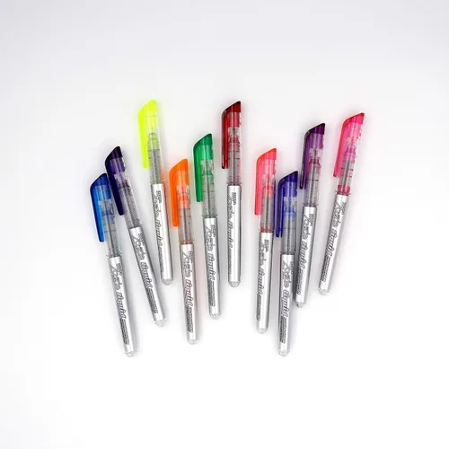 Vista 6 de Zebra Pen Zazzle - Resaltador de tinta líquida, punta de cincel, colores surtidos, 10