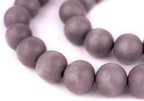 Vista 213 de TheBeadChest: cuentas de madera redondas naturales de 0.315 pulgadas, cuentas de madera sueltas espaciadoras para fabricar joyas, 4 tamaños