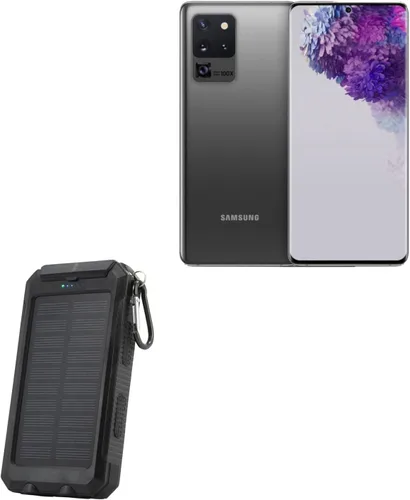 BoxWave Banco de energía compatible con Samsung Galaxy S20 5G – Solar Rejuva PowerPack (10000 mAh), batería de reserva de energía solar 10000mAh –