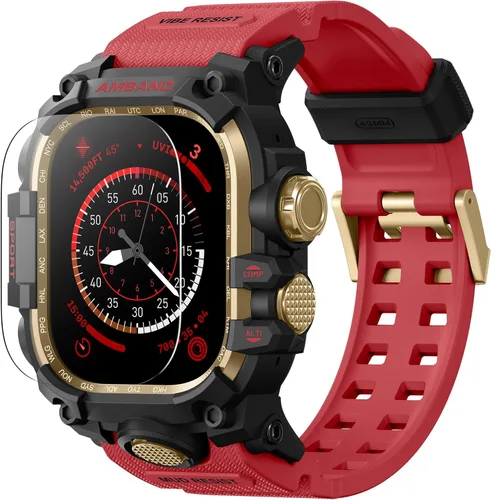 Vista 10 de amBand 1.732 pulgadas (1.732 in) para Apple Watch SE2/SE/6/5/4 Band Hombre, funda resistente M3 y correa duradera accesorio de protección