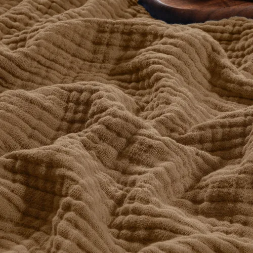 Vista 42 de PHF - Manta de muselina 100 % algodón, de 50 x 60 pulgadas, de 4 capas, de gasa ligera, transpirable, manta minimalista suave como una nube