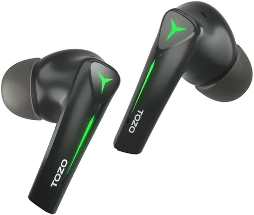 TOZO G1S Auriculares inalámbricos para juegos Bluetooth 5.3 de alta sensibilidad con micrófono luz de respiración y 45 ms de baja latencia de larga
