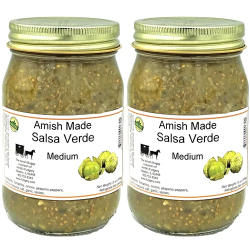 Vista 25 de Arndts Fudgery Amish Made Salsa Tarros de 2-16 onzas (manzana mediana)