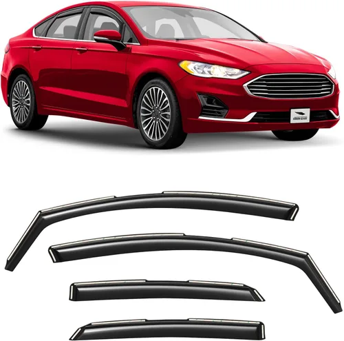 Vista 18 de Voron Glass Protectores de lluvia extra duraderos en canal para GMC Acadia 2024-2026, deflectores de ventana, viseras de ventana de ventilación, 4