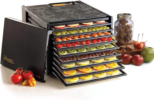 Vista 3 de (Paquete de 9) Láminas Deshidratadoras de Silicona, Dostk Alfombrillas Antiadherentes Premium para Malla de Secadora de Frutas, Forro de Bandeja