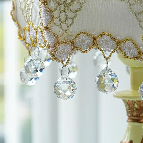 Vista 6 de Crystalsuncatcher - 10 piezas de lámpara de araña de cristal de cristal, piezas de prismas de cristal arcoíris, piezas de bricolaje, adornos de bola