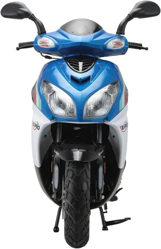 Vista 3 de X-PRO Ciclomotor de 150 cc de gasolina de 150 cc para adultos con ruedas de aluminio de 13 pulgadas (azul)