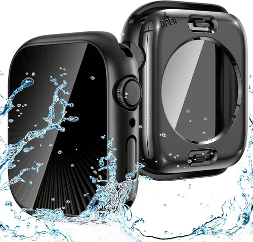 Vista 21 de Goton Funda impermeable con protección de privacidad compatible con Apple Watch, protector de pantalla de 40 mm para Series 6/5/4, SE 3/2/1