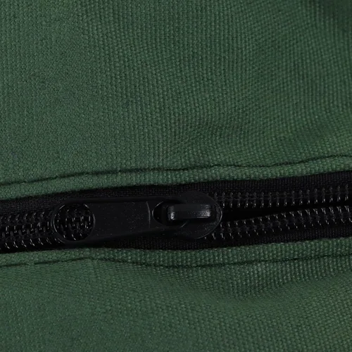 Vista 9 de Bolsa de herramientas portátil de lona de boca ancha de gran capacidad, bolsa de herramientas de mano con cremallera extra larga, bolsa