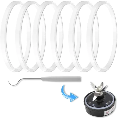 Paquete de 6 juntas de goma de repuesto de 3.2 pulgadas para licuadora Nutri Ninja, piezas de repuesto para Ninja BL660 1100W BL770 1500W BL663