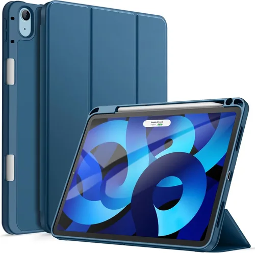 Vista 12 de JETech Funda para iPad Air de 11 pulgadas M3/M2 (2025/2024), iPad Air 5/4 (2022/2020 5ª/4ª generación de 10.9 pulgadas) con soporte para lápices