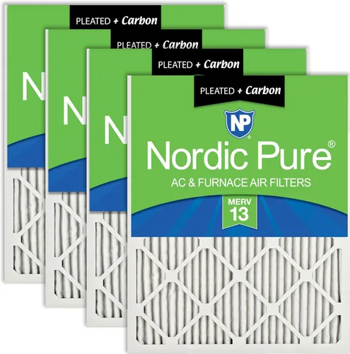 Vista 44 de Filtro de horno de aire acondicionado, caja de 6, de Nordic Pure Merv 12., 18x30x1M12-6
