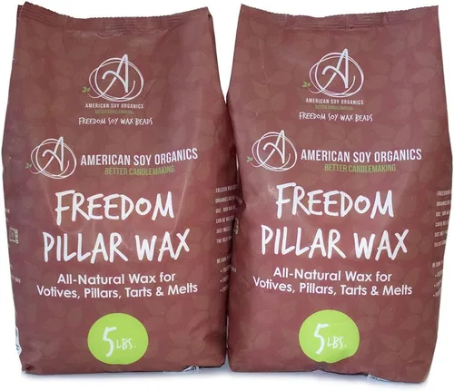 Vista 9 de American Soy Organics - 1 libra de perlas de cera de soya Freedom para hacer velas - Cuentas de soja para microondas - Cera de pilar premium