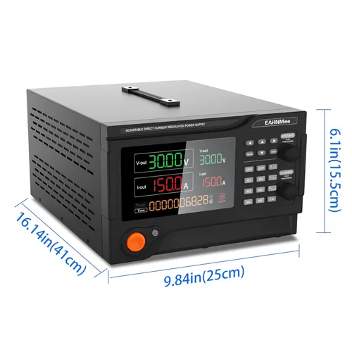 Vista 6 de Fuente de alimentación CC 30V 150A, 4500W de alta potencia, programable variable ajustable, conmutación regulada, fuente de alimentación de banco